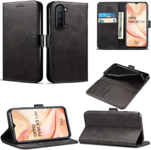 For Oppo Find/X/X6/X6 Pro X2 Lite Case Synthethic Leather Slim Wallet Book Cover