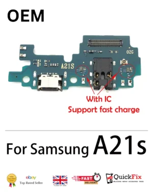 Samsung Galaxy A21s Charging Port Dock Connector Mic Jack Genuine Quality-UK