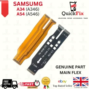 Samsung Galaxy A34 5G/A54 5G Mainboard Motherboard Main Genuine Flex Cable