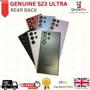 Genuine Samsung S23 ULTRA S918 Rear Back Battery Cover Camera Lens Pre-owned