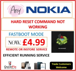 Nokia hard reset command not working