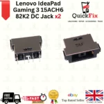 Lenovo IdeaPad Gaming 3 15ACH6 82K2 DC Jack Charging Power Port Socket x2
