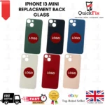 iPhone 13 Mini Replacement Back Glass Rear Glass Battery Cover Big Hole