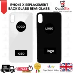 For iPhone X Replacement Back Glass Rear Glass Battery Cover Big Hole