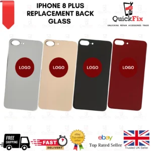 For iPhone 8 Plus Replacement Back Glass Rear Glass Battery Cover