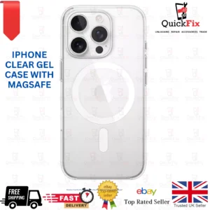 Premium MagSafe Compatible Crystal Clear Shockproof Case For iPhone 8 to 16 pro