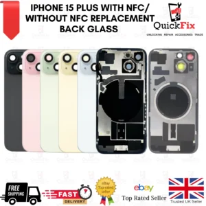 iPhone 15 plus with frame and NFC / With frame and without NFC Replacement Back