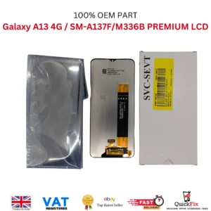 SAMSUNG GALAXY A13 4G/SM-A137F/M336 OEM LCD BLACK PREMIUM QUALITY UK STOCK