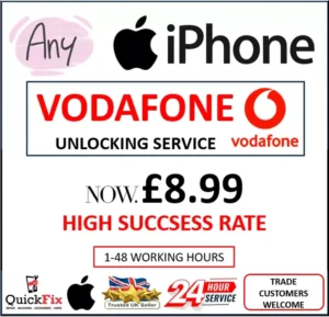 IPHONE UNLOCK CODE NOT FOUND SERVICE FOR 12/12 MINI/12 PRO/12 PRO MAX VODA UK