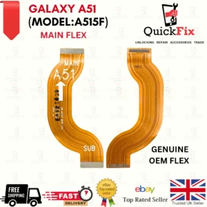 Samsung Galaxy A51 5G MAIN board-SUB USB PCB flex ribbon SM-A515F Genuine