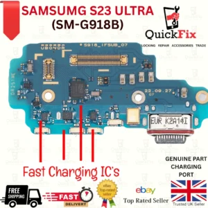Samsung Galaxy S23 ULTRA S918B Genuine Charging Port Dock Connector Flex