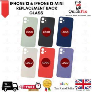 iPhone 12 / iPhone 12 Mini Replacement Back Glass Rear Glass Big Hole