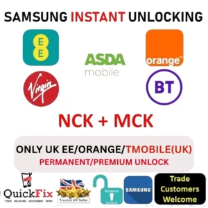 SAMSUNG UNLOCK CODE SERVICE FOR GALAXY S3, S3 MINI, S4, S4MINI, S5, S5MINI EE UK