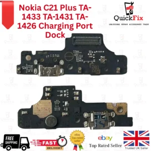 Nokia C21 Plus TA-1433 TA-1431 TA-1426 Charging Port Dock PCB Microphone