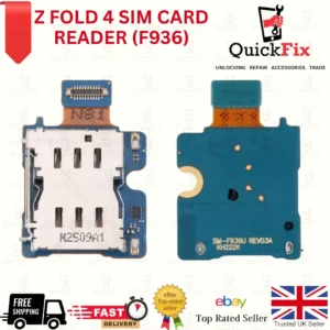 Samsung Galaxy Z Fold4 5G SIM card reader flex PCB GSM tray SM-F936 Genuine