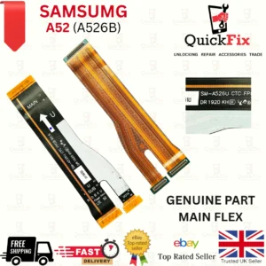 Samsung Galaxy A52 5G main board sub PCB flex ribbon cable Genuine A526B