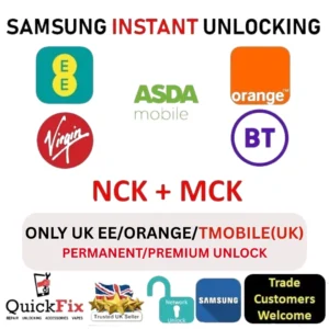 Samsung unlock for A40, A41, A42 EE UK