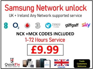 Samsung UK+Ireland Any Network Unlocking Service Higher Success