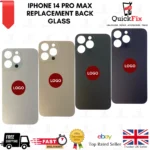 iPhone 14 Pro Max Replacement Back Glass Rear Glass Battery Cover Big Hole