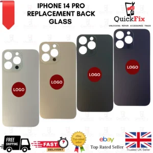 iPhone 14 Pro Replacement Back Glass Rear Glass Battery Cover Big Hole