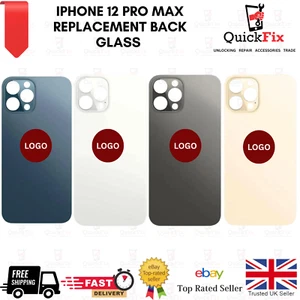 iPhone 12 Pro Max Replacement Back Glass Rear Glass Battery Cover Big Hole