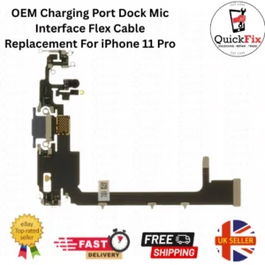 OEM Charging Port Dock Mic Interface Flex Cable Replacement For iPhone 11 Pro