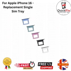 For Apple iPhone 16 - Replacement Single Sim Tray
