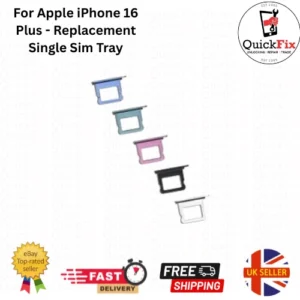 For Apple iPhone 16 Plus - Replacement Single Sim Tray