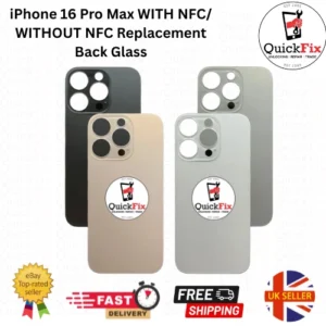 For iPhone 16 Pro Max With NFC and without NFC Replacement Back