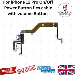 For iPhone 12 Pro On/Off Power Button flex cable with volume Button UK Stock