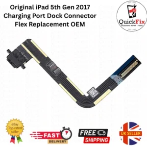 For Original iPad 5th Gen 2017 Charging Port Dock Connector Flex Replacement OEM