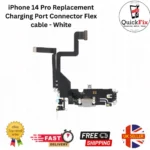 For iPhone 14 Pro Replacement Charging Port Connector Flex cable - White