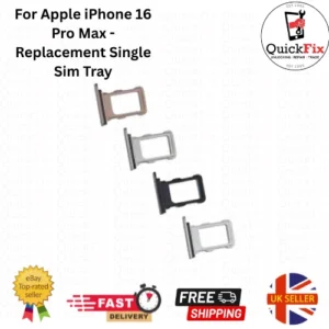 For Apple iPhone 16 Pro Max - Replacement Single Sim Tray