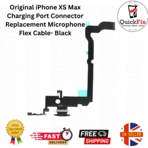 Original iPhone XS Max Charging Port Connector Replacement and Microphone Black
