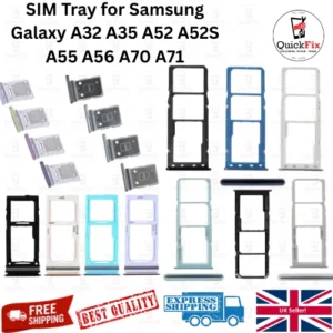 SIM Tray for Samsung Galaxy A32 A35 A52 A52S A55 A56 A70 A71